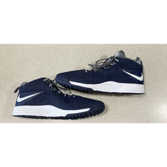 Nike Huarache Lacrosse Shoes Blue/White 684699-010 Mens Size 14.5 Sports Sneaker - Picture 5 of 13